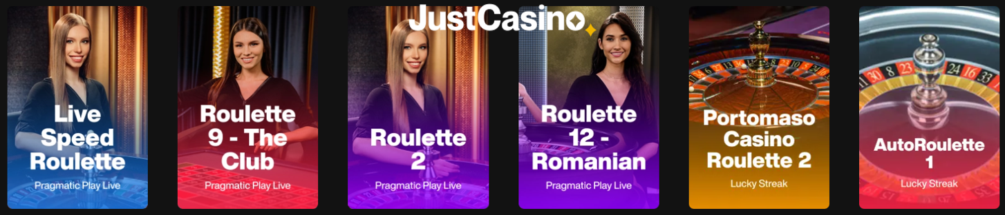 Just Casino live roulette